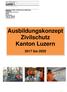 Ausbildungskonzept Zivilschutz Kanton Luzern bis 2020