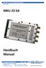 MKU 23 G4. Handbuch Manual. Kuhne electronic GmbH. MKU 23 G4-13 cm multiband Transverter