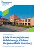 PJ-WEGWEISER. Klinik für Orthopädie und Unfallchirurgie, Klinikum Burgenlandkreis, Naumburg. Friedrich-Schiller-Universität Jena