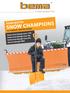 SNOW CHAMPIONS TEAM WINTER. A clean product line. TO COMBAT WINTER SNOW