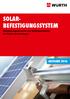 SOLAR- BEFESTIGUNGSSYSTEM. Befestigungselemente und Montagezubehör für Photovoltaikanlagen