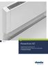 PowerKon NT. Konvektoren. PowerKon NT. Niedertemperatur-Heizkörper mit Ventilatorunterstützung. Heizen mit wenig Energie. Technischer Katalog