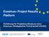 Erasmus+ Project Results Platform Einführung für Projektkoordinatoren einer Erasmus+ Strategischen Partnerschaft (KA203)