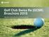 Golf Club Swiss Re (GCSR) Broschüre Nützliche Informationen & Jahresprogramm