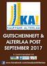 GUTSCHEINHEFT & ALTERLAA POST SEPTEMBER In Zusammenarbeit mit.