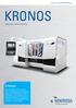 KRONOS Spitzenloses Außenrundschleifen