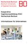 Kooperative Ingenieurausbildung (KIA) Hochschule Bochum. Informationen für Unternehmen
