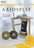 AXIOSPLIT. Norm-Justiersockel- System mit Magnet- Montageplatten. ZERO Based Reference Articulator System with Magnetic Mounting Plate ASP