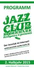 PROGRAMM. 2. Halbjahr Jazzkeller Rödermark Friedrich-Ebert-Straße