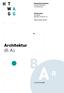 Studiengang Architektur Bachelor of Arts (B. A.) htwg-konstanz.de/bar. Architektur (B. A.) 6 oder 8 Semester
