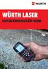 WÜRTH LASER DISTANZMESSGERÄTE WDM