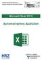 Microsoft Excel 2016 Automatisches Ausfüllen
