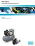 Atlas Copco Industrielle Kolbenkompressoren. L-Serie Öleingespritzt und ölfrei (1,5 15 kw)