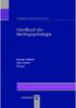 2008 by Hogrefe Verlag GmbH & Co. KG Keine unerlaubte Weitergabe oder Vervielfältigung. Handbuch der Rechtspsychologie