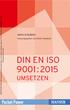 DIN EN ISO 9001 : 2015 UMSETZEN. Pocket Power ANNI KOUBEK. Herausgegeben von Gerd F. Kamiske