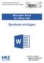 Microsoft Word für Office 365 Symbole einfügen