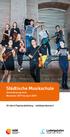 Städtische Musikschule. Semesterprogramm November 2017 bis April Jahre Popularabteilung Jubiläumskonzert