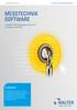 MESSTECHNIK SOFTWARE. Eckdaten. Für WALTER CNC-Werkzeugmessmaschinen der Baureihe HELICHECK. A member of the UNITED GRINDING Group