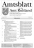 Amtsblatt für das Amt Ruhland Nr. 02/15 1. Jahrgang 25 (2015) Ruhland, den Ausgabe 02/15. Inhaltsverzeichnis 9-10