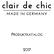 clair de chic MADE IN GERMANY PRODUKTKATALOG