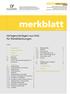 merkblatt Verlegeunterlagen aus Holz für Metalldeckungen Fachbereich Spengler / Gebäudehülle Januar 2012 Inhalte 1 Ausgangslage 2
