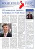 POST WAHLKREIS. SPD unterstützt Landratskandidatur. Infos aus erster Hand. Ausgabe 2 September Rheingau-Taunus-Kreis