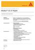 PRODUKTDATENBLATT Sikadur -31 CF Rapid