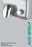 WASCHRAUM- UND HYGIENETECHNIK KATALOG NR. 41 SIE HABEN ES IN DER HAND. AIR-WOLF