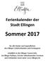 Ferienkalender der Stadt Ellingen