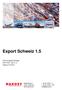 Export Schweiz 1.5. Schulungsunterlage DAKOSY GE 5.8 Stand 2018/01. Mattentwiete Hamburg