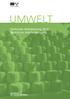 UMWELT. Kantonale Abfallplanung 2016 Bericht zur Abfallentsorgung. Departement Bau, Verkehr und Umwelt