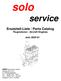 solo service Ersatzteil-Liste / Parts Catalog Flugmotoren / Aircraft Engines solo