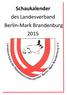 Schaukalender des Landesverband Berlin-Mark Brandenburg 2015