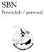 SBN. Persönlich / personal