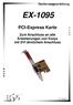 EX-1095 PCI-Express Karte Zum Anschluss an alle Erweiterungen von Exsys mit DVI ähnlichem Anschluss