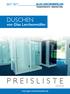 DUSCHEN. von Glas Lerchenmüller PREISLISTE 02/2016.