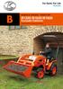 KUBOTA DIESEL TRAKTOR B1220/B1620/B1820. Kompakt-Traktoren. Kubota B20-Serie, die sparsamen Allrounder