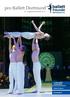 pro Ballett Dortmund 20. Ausgabe Dezember Jahre NRW Juniorballett China Tournee Sommerfest