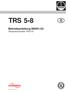TRS 5-8. Betriebsanleitung Temperaturschalter TRS 5-8