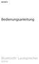 Bedienungsanleitung. Bluetooth Lautsprecher BSP10