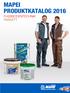 MAPEI PRODUKTKATALOG 2016 FUSSBODENTECHNIK PARKETT