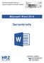 Microsoft Word 2016 Serienbriefe