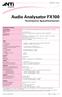 Audio Analysator FX100