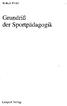 Grundriß der Sportpädagogik