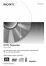 DVD Rekorder RDR-HX520/HX720/HX722/HX920