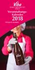 Veranstaltungs- Kalender 2018 FRÜHJAHR/SOMMER