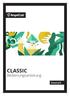 CLASSIC Bedienungsanleitung. Deutsch