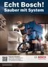 Sauber mit System. Programm 2013/2014: Click & Clean Absaugsysteme Blaue Elektrowerkzeuge: Für Handwerk und Industrie.