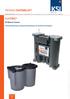 produktdatenblatt Öl-Wasser-Trenner Für die Aufbereitung von Kompressorenkondensat aus Druckluft & Druckgasen Seite 1 von 5