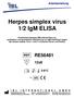 Herpes simplex virus 1/2 IgM ELISA